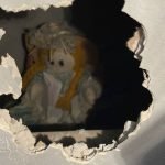 A man found a creepy doll with a note on the wall of his new home ➤ haberion.com