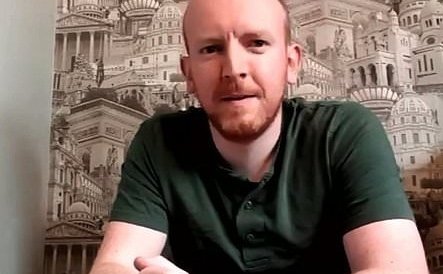 A man found a creepy doll with a note on the wall of his new home