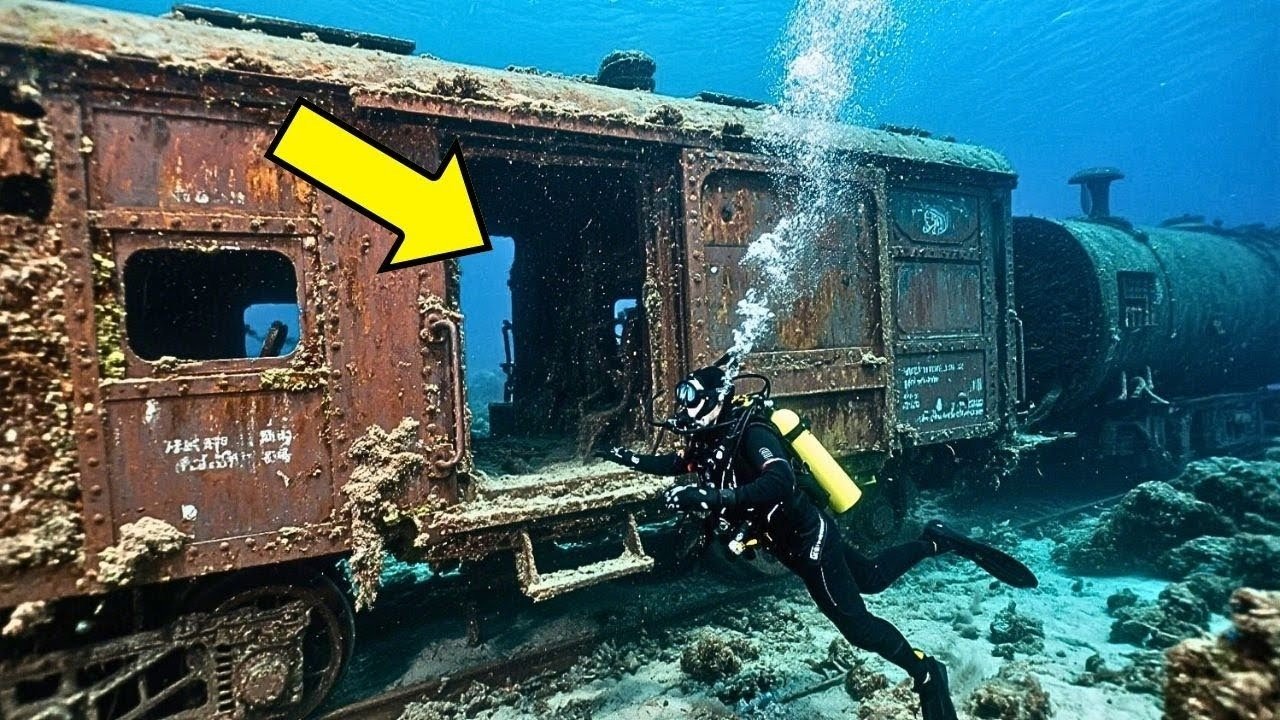 Nurek odkrył wagon kolejowy na dnie oceanu – a odkrycie w środku zszokowało wszystkich ➤ haberion.com