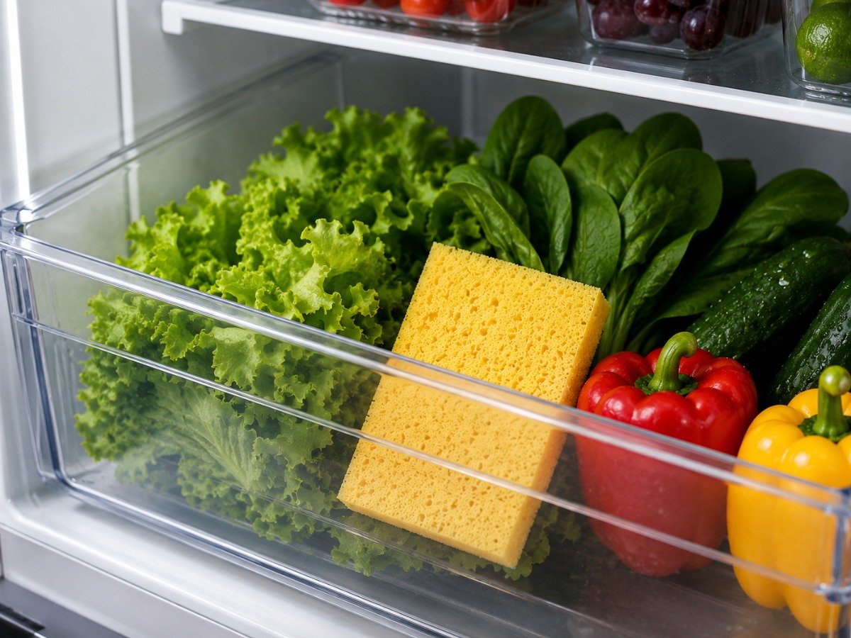 Why people put a sponge in the refrigerator: a simple life hack for keeping food fresh