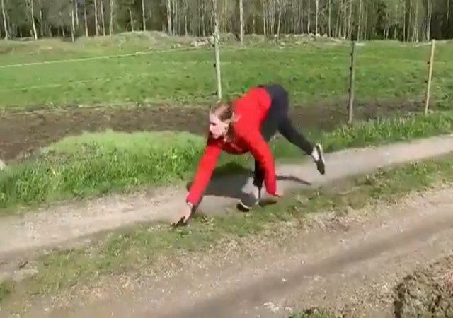 This Woman Runs and Jumps Like a Horse — You Have to See It to Believe It